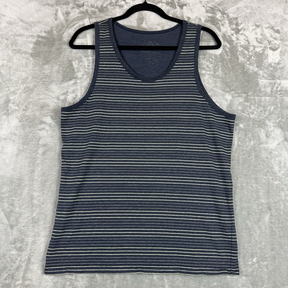 Arizona Tank Top Men's M Blue Yellow Stripe